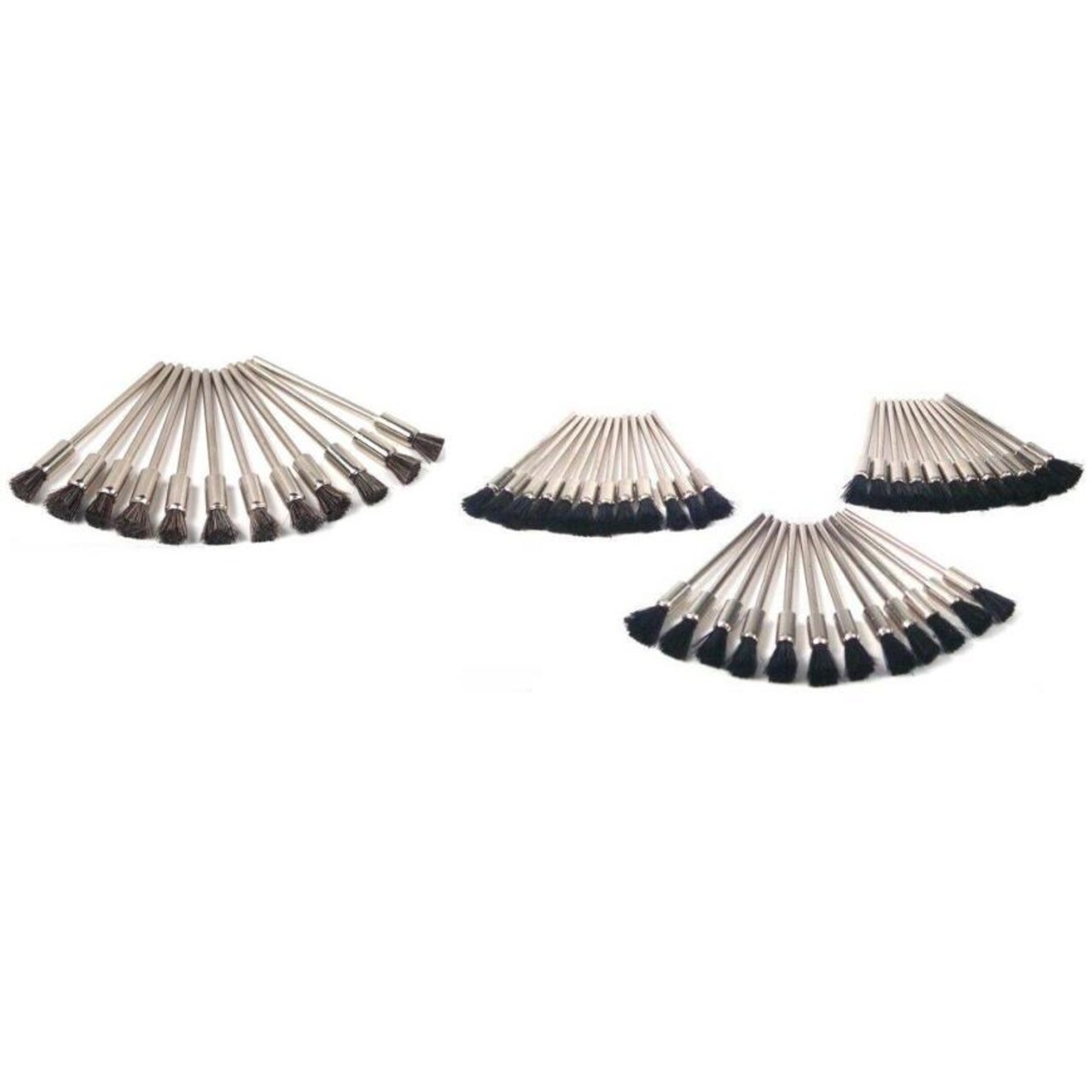 Bristle & Stiff Nylon End Polishing Brushes Jewelers Tool Kit 72 Pcs